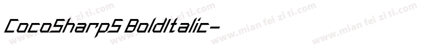 CocoSharpS BoldItalic字体转换